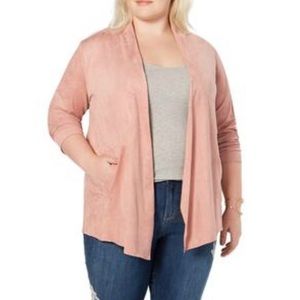 3/$24 NWT Style & Co Faux-Suede Jacket